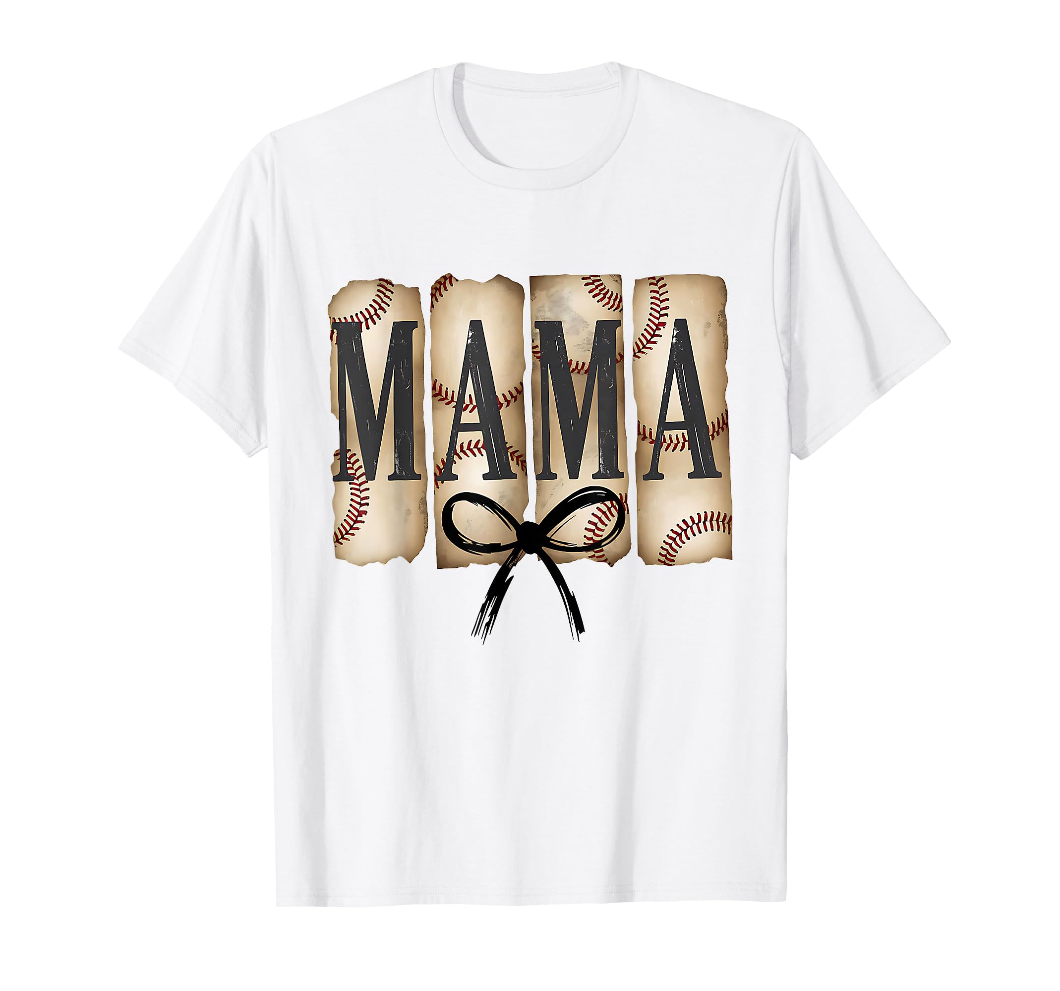 Coquette American Baseball Mom Mama T-Shirt - Graphic Print Unisex - T-Shirt, Sweatshirt, Hoodie