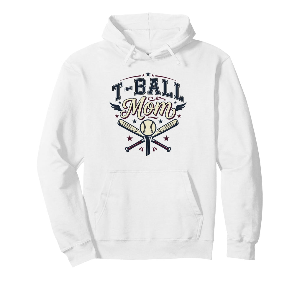 T Ball Mom Baseball Bat And Ball Hoodie - Custom Art Print Unisex - T-Shirt, Sweatshirt, Hoodie