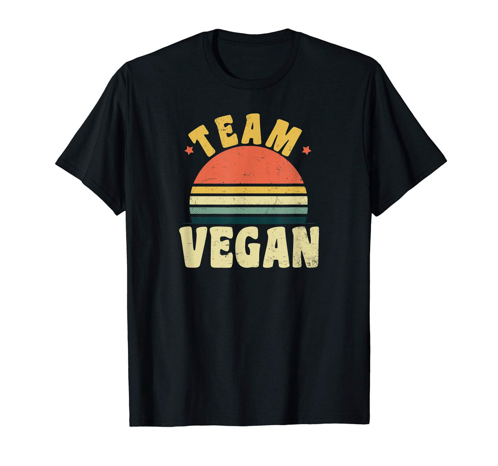 Team Vegan Sunset Gift T-Shirt - Custom Art Print Men Women - T-Shirt, Sweatshirt, Hoodie