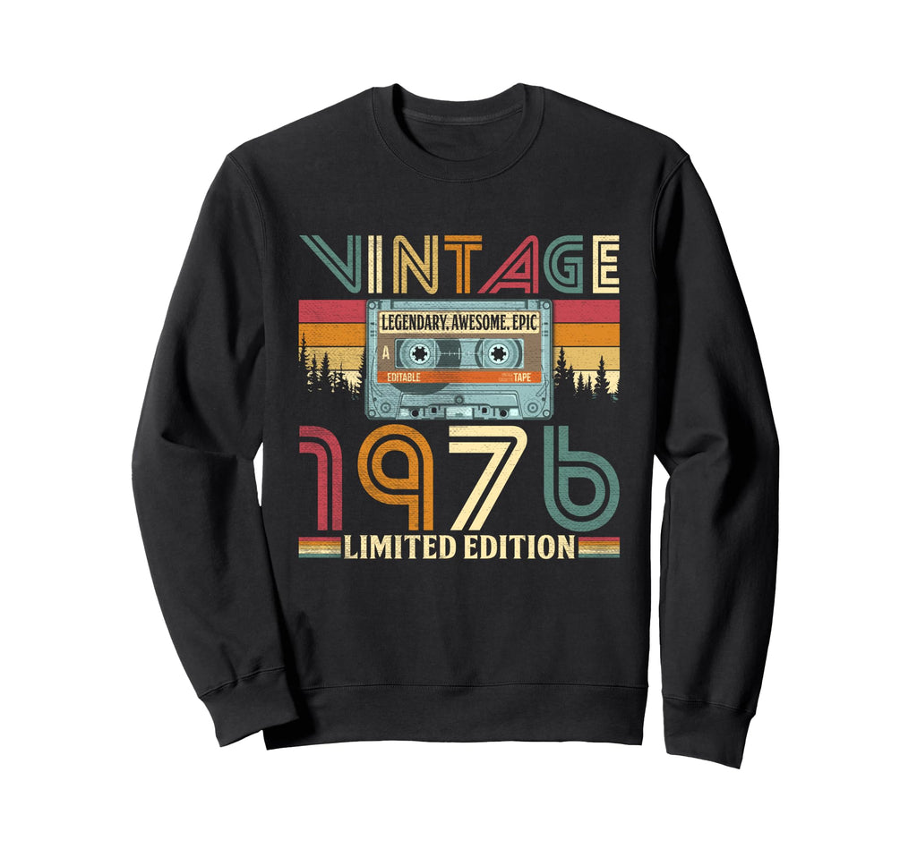 50 Years Old 1976 50Th Birthday Sweatshirt - Minimalist Print Unisex - T-Shirt, Sweatshirt, Hoodie