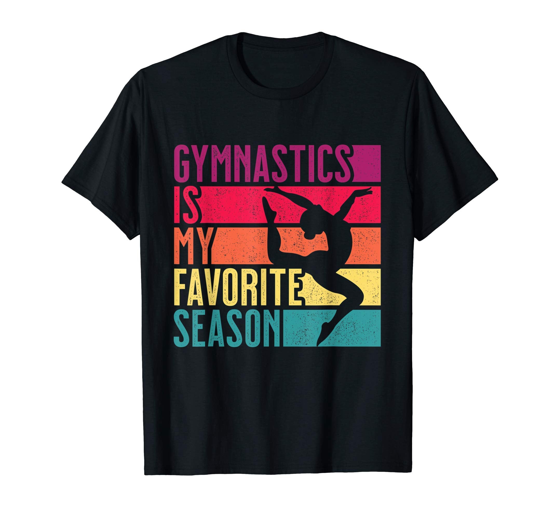 Distressed Gymnastics Is My Favorite T-Shirt - Custom Art Print Men Women - T-Shirt, Sweatshirt, Hoodie