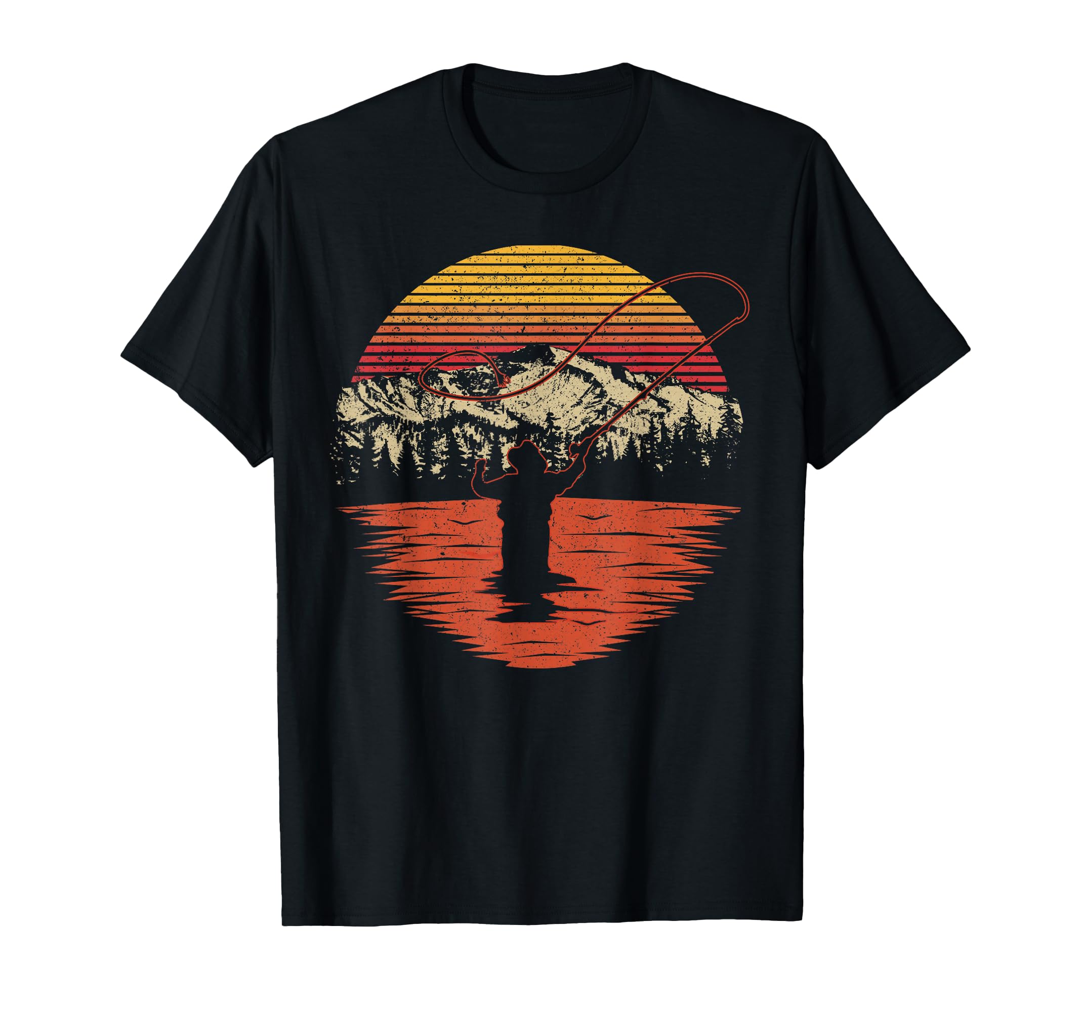 Fly Fishing Fly Fisherman T-Shirt - Custom Art Print Unisex - T-Shirt, Sweatshirt, Hoodie