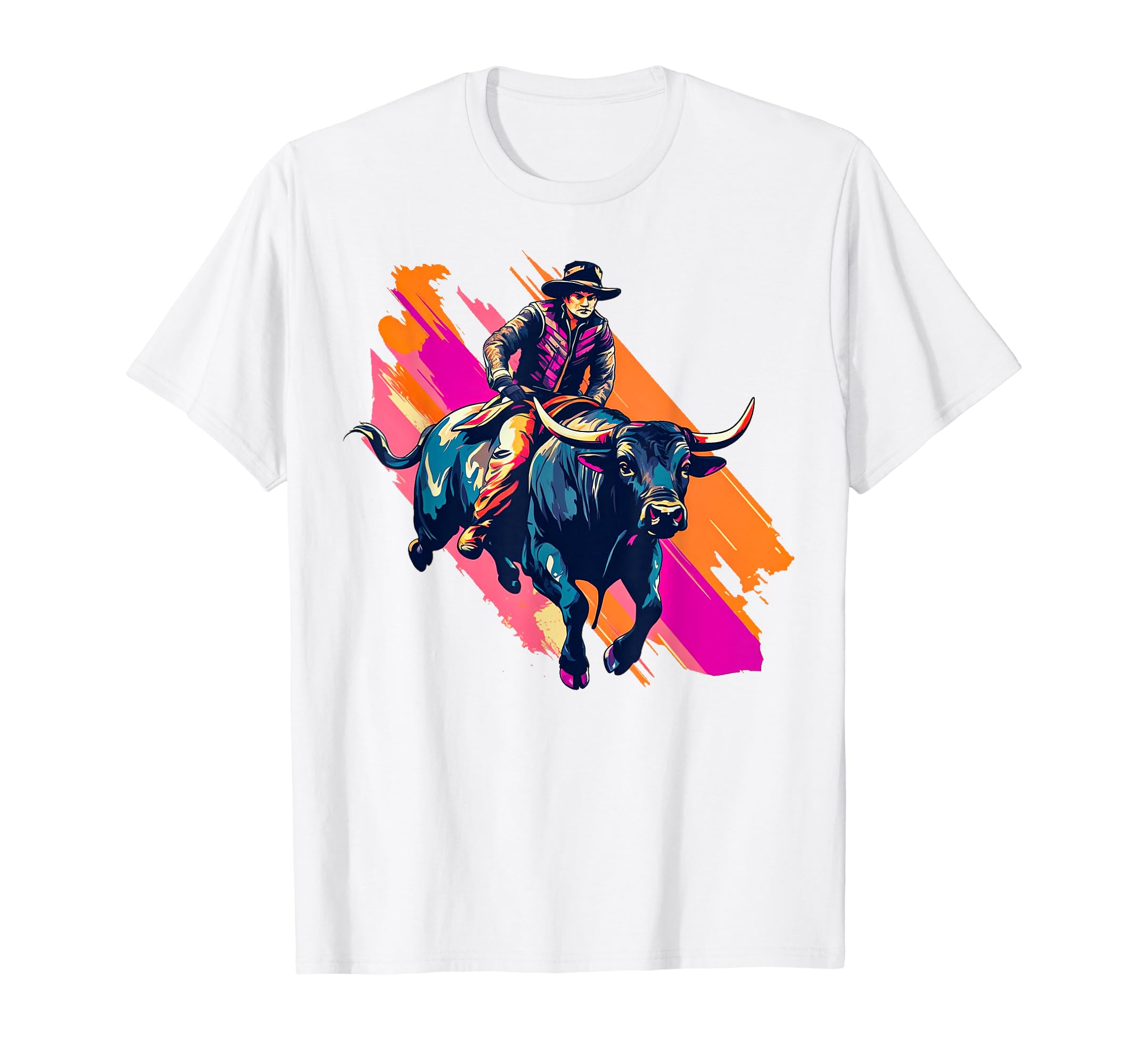 Cowboy Rodeo Horse Riding Usa T-Shirt - Casual Everyday Wear for Adults - T-Shirt, Sweatshirt, Hoodie