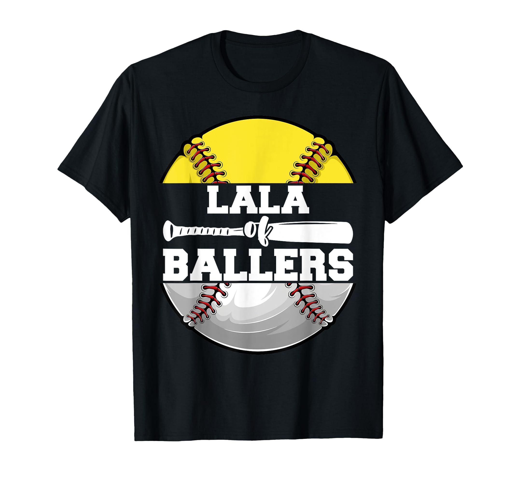 Lala Ballers Funny Softball Baseball T-Shirt - Fun Novelty Design Unisex - T-Shirt, Sweatshirt, Hoodie
