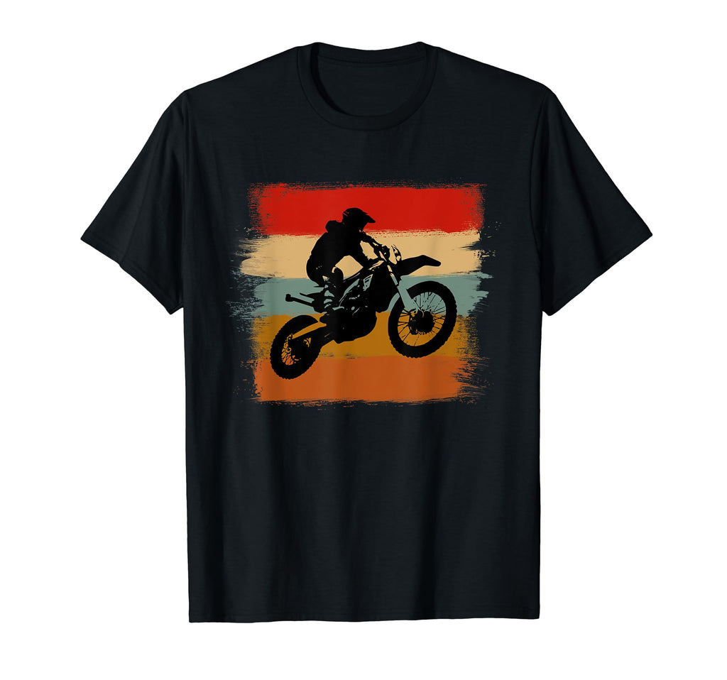 Motocross Dirt Bike Stripes Enduro T-Shirt - Graphic Print Men Women - T-Shirt, Sweatshirt, Hoodie
