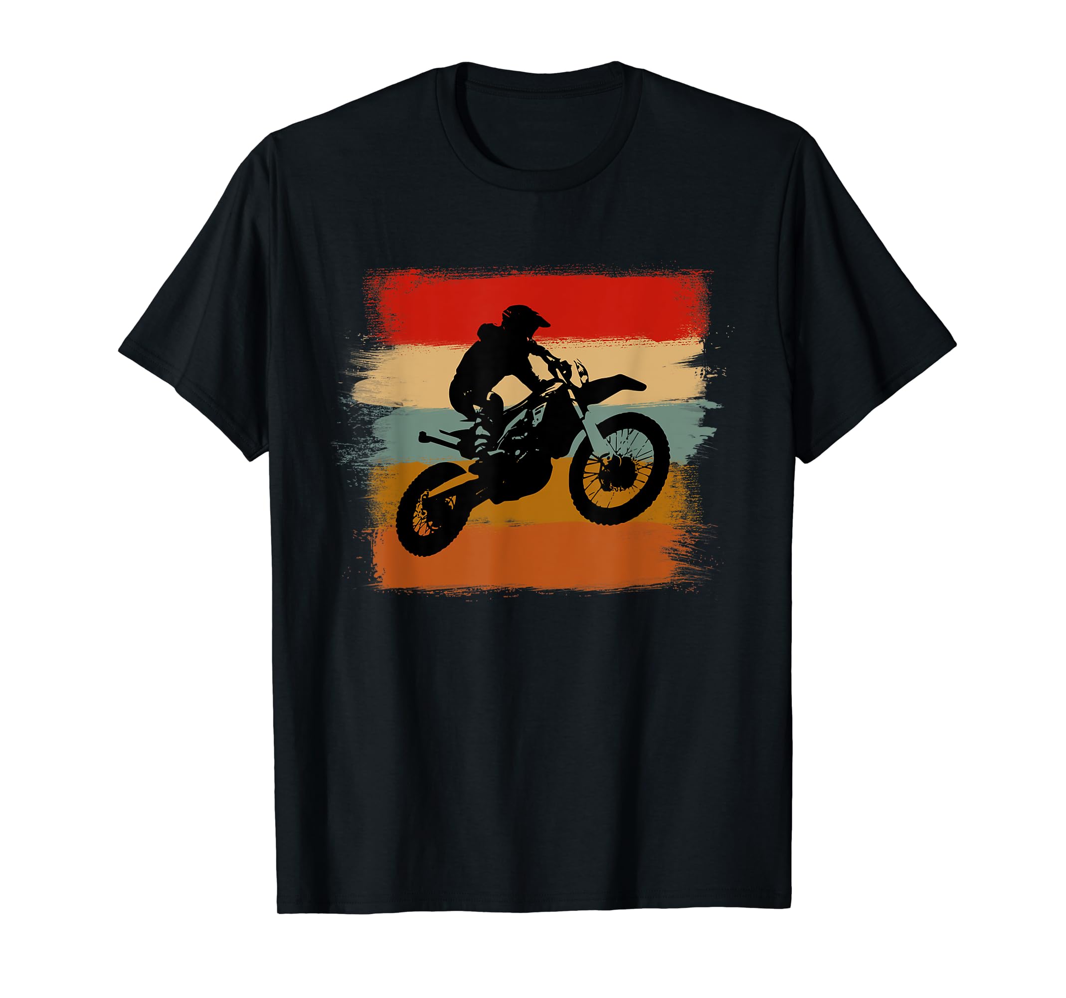 Motocross Dirt Bike Stripes Enduro T-Shirt - Graphic Print Men Women - T-Shirt, Sweatshirt, Hoodie