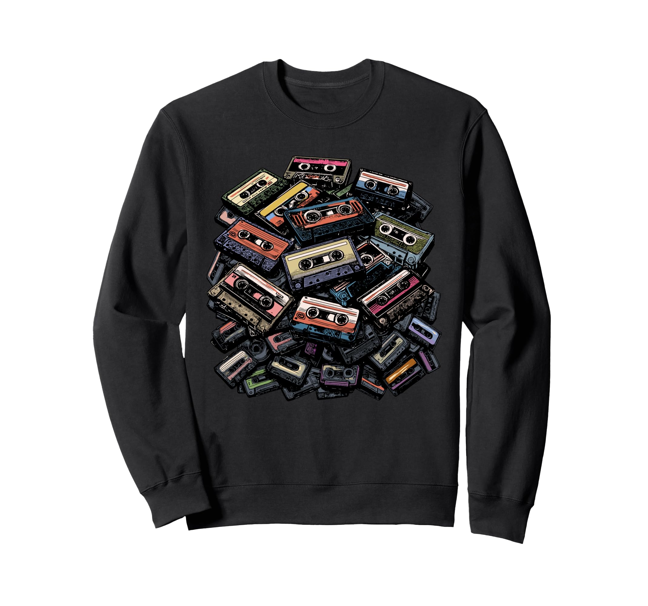 Mixtapes Cassette Tapes 1980S Radio Sweatshirt - Unique Graphic Unisex - T-Shirt, Sweatshirt, Hoodie