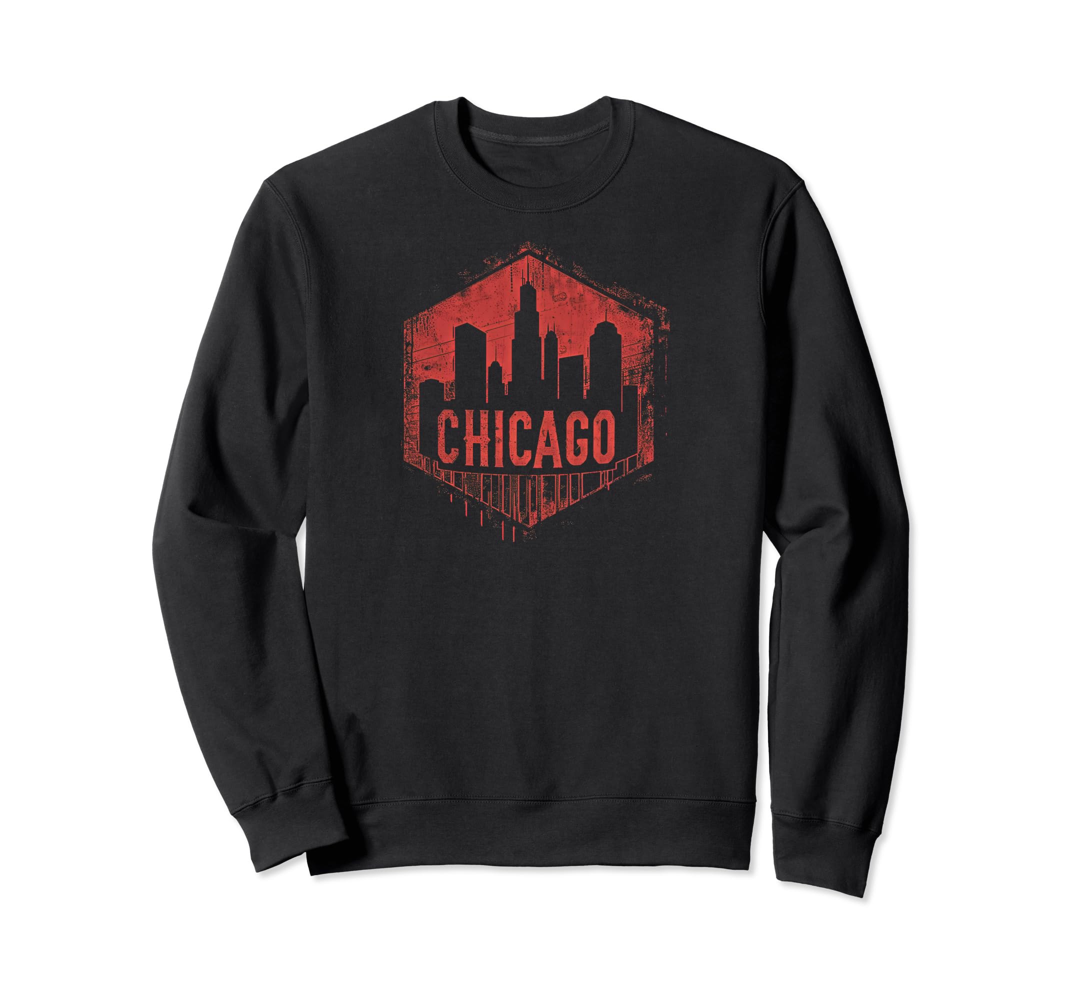 Chicago Grit 90S Grunge Urbandecay Mens Sweatshirt - Graphic Print Unisex - T-Shirt, Sweatshirt, Hoodie