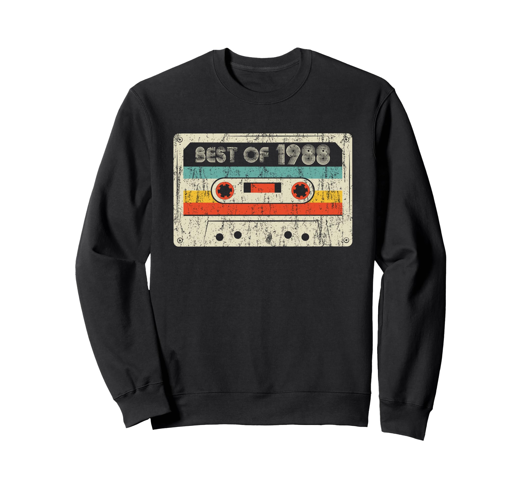 Best 1988 Birthday Yrs 1988 Cassette Sweatshirt - Unique Graphic Unisex - T-Shirt, Sweatshirt, Hoodie