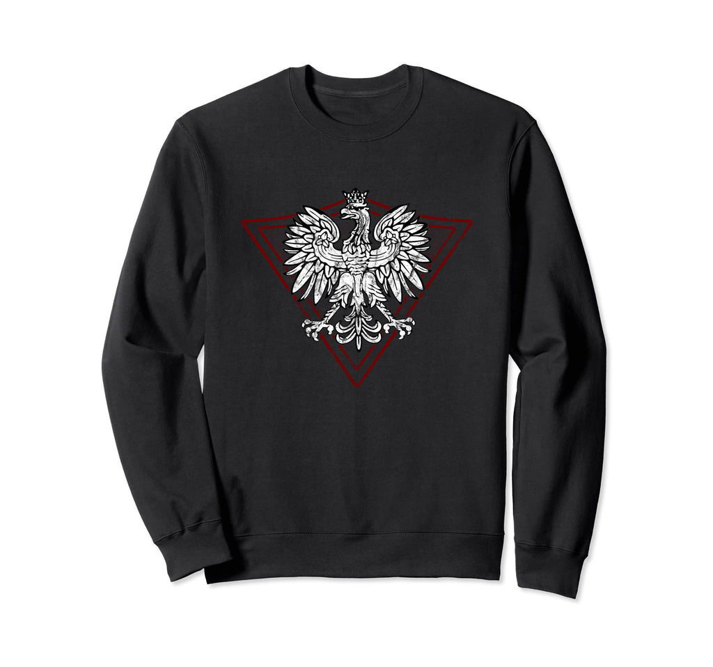 Polska Polish Eagle Distressed Sweatshirt - Aesthetic Graphic Men Women - T-Shirt, Sweatshirt, Hoodie