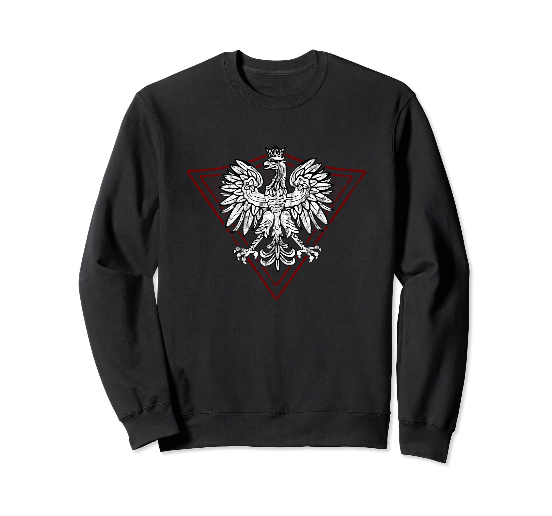 Polska Polish Eagle Distressed Sweatshirt - Aesthetic Graphic Men Women - T-Shirt, Sweatshirt, Hoodie