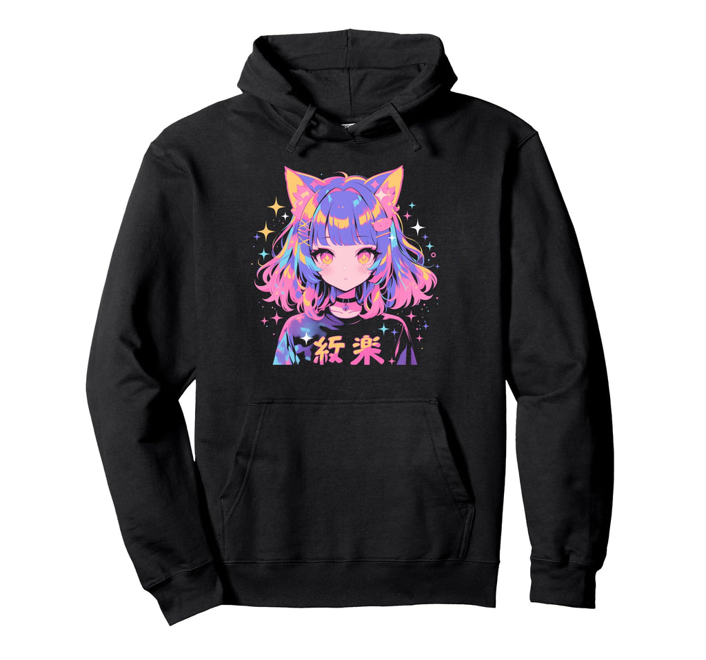Goth Grunge Demon Anime Waifu Horror Hoodie - Novelty Apparel Men Women - T-Shirt, Sweatshirt, Hoodie