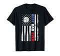 Best Dad Ever Baseball Fan Usa Flag T-Shirt - Novelty Apparel Unisex - T-Shirt, Sweatshirt, Hoodie
