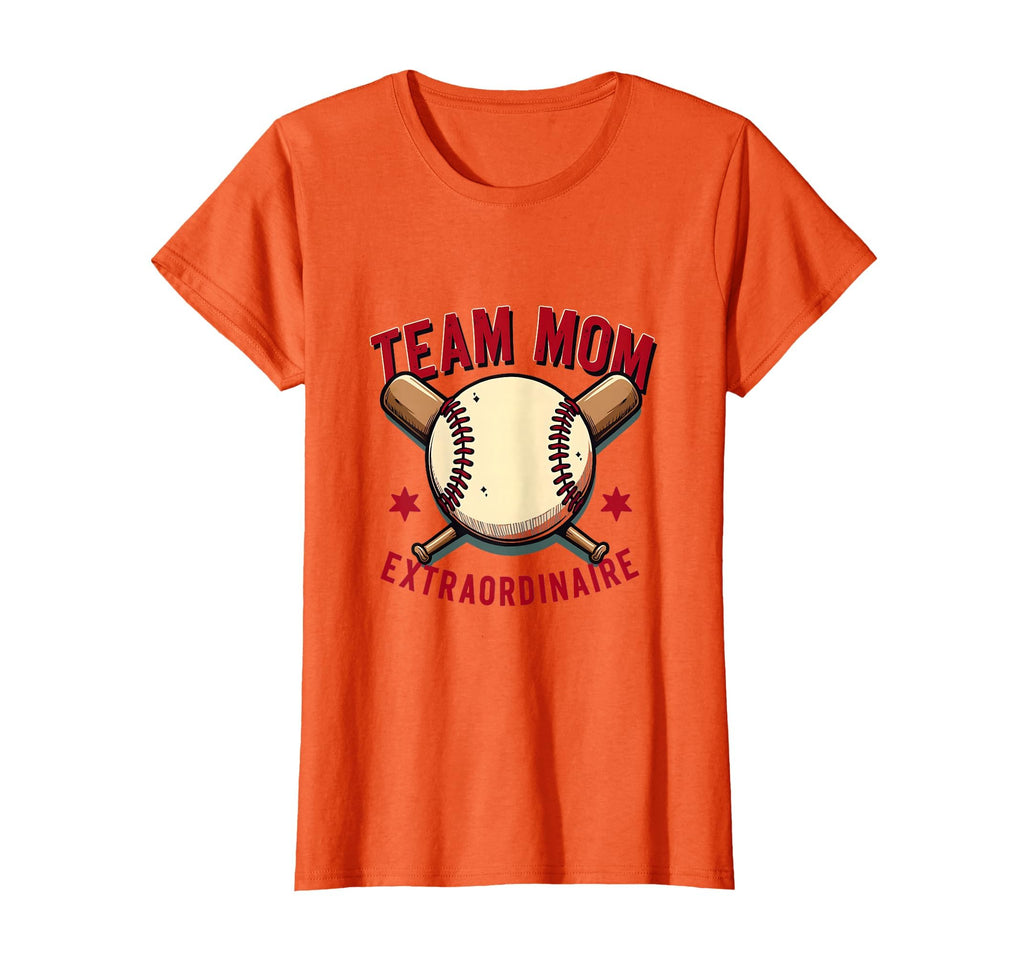Baseball Mama Team Mom Extraordinaire T-Shirt - Minimalist Print Unisex - T-Shirt, Sweatshirt, Hoodie