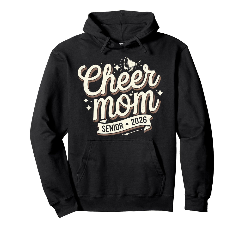 Cheer Mom Mother Bow Cheerleader Hoodie - Fun Novelty Design Men Women - T-Shirt, Sweatshirt, Hoodie