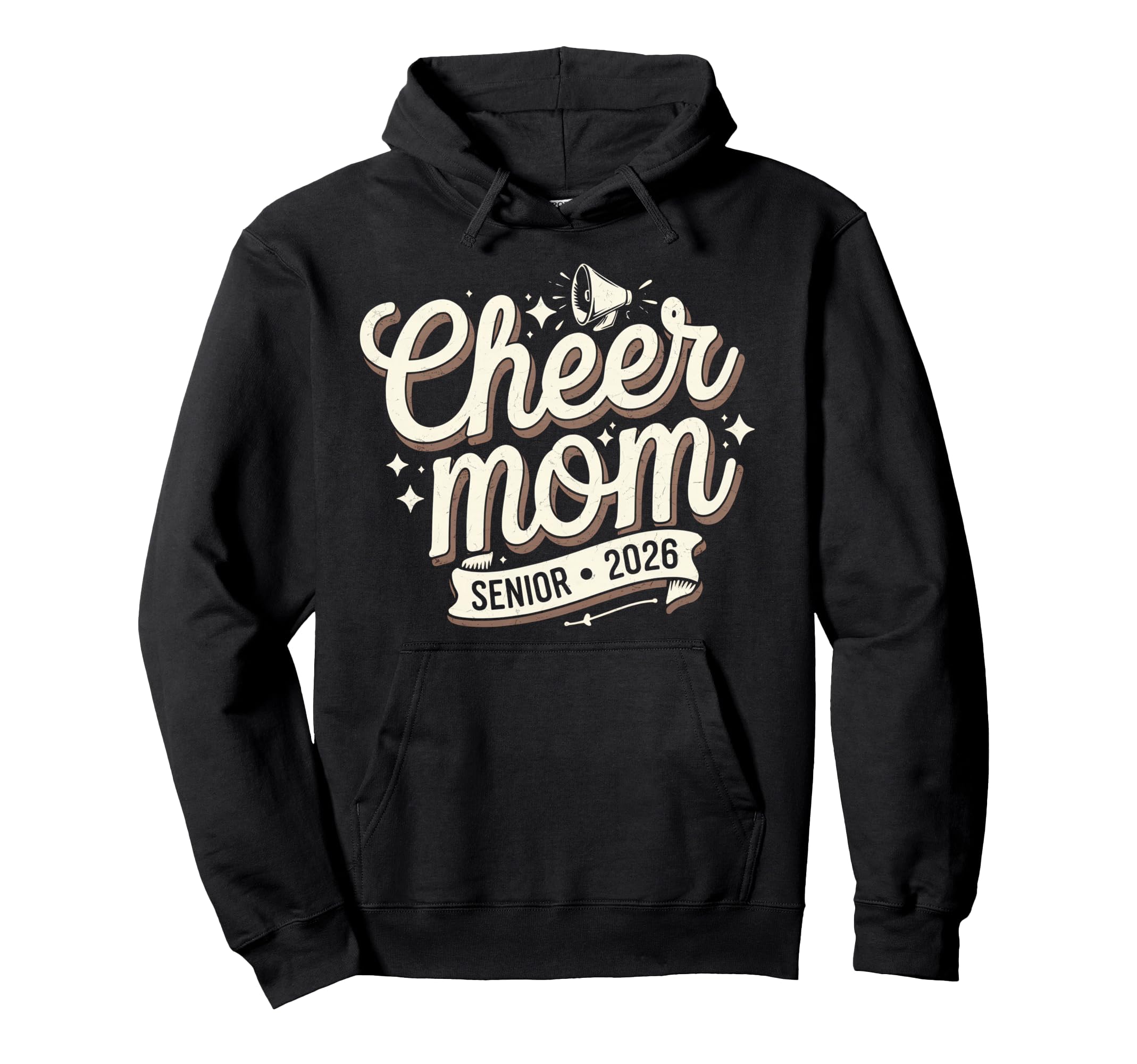 Cheer Mom Mother Bow Cheerleader Hoodie - Fun Novelty Design Men Women - T-Shirt, Sweatshirt, Hoodie