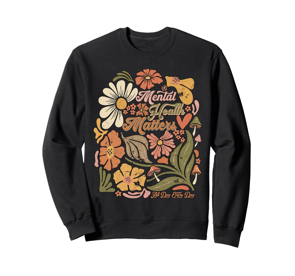 Aesthetic Wellness Gifts Boho Sweatshirt - Custom Art Print for Adults - T-Shirt, Sweatshirt, Hoodie