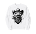 Funny Golden Retriever Cowboy Western Sweatshirt - Novelty Apparel Unisex - T-Shirt, Sweatshirt, Hoodie