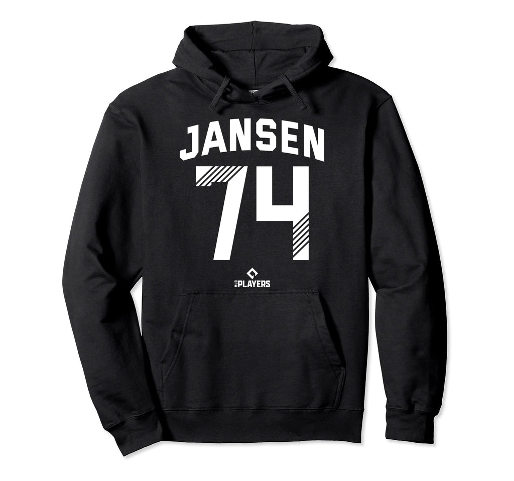 Kenley Jansen 74 Los Angeles Mlbpa Hoodie - Novelty Apparel for Adults - T-Shirt, Sweatshirt, Hoodie