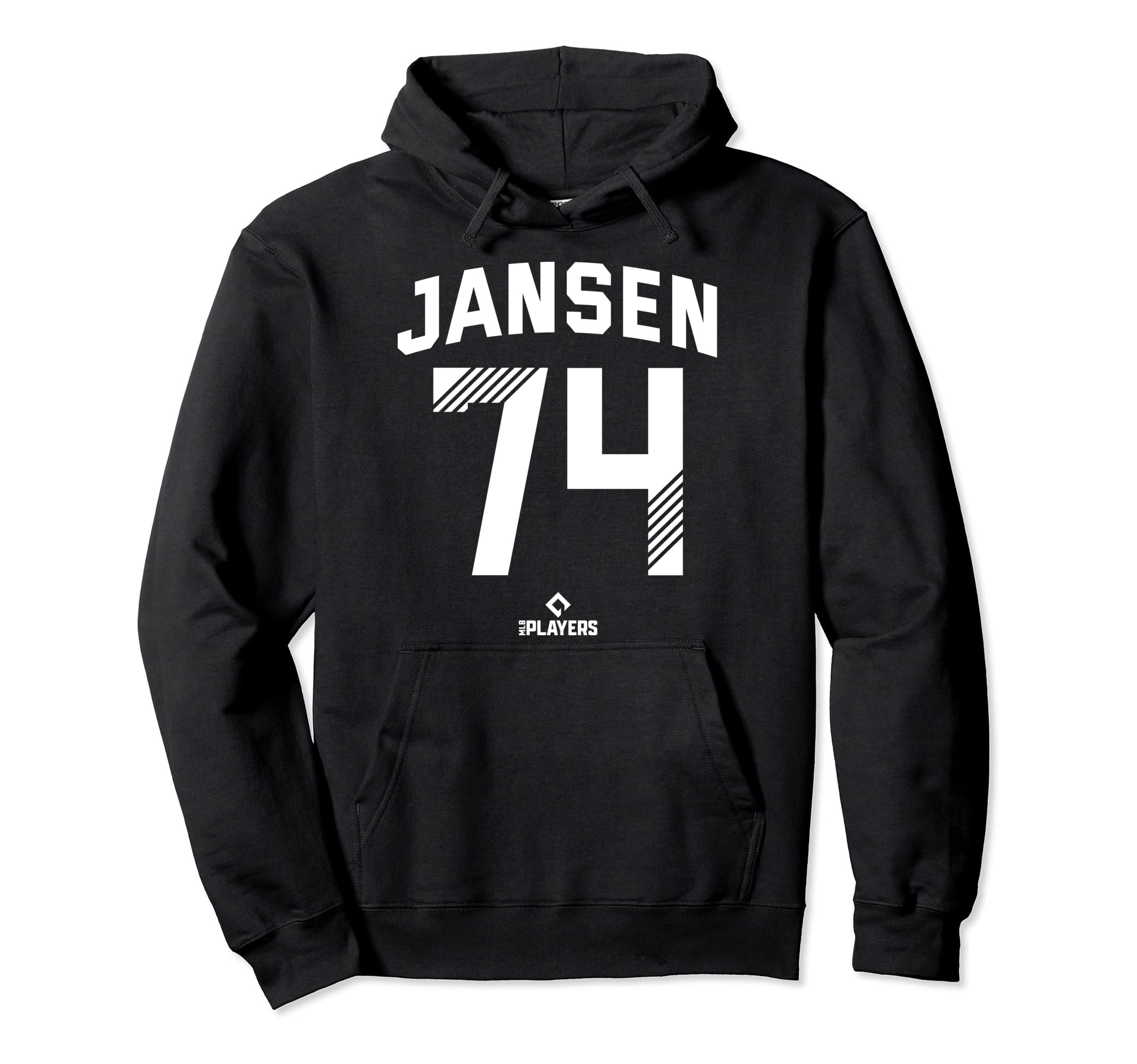 Kenley Jansen 74 Los Angeles Mlbpa Hoodie - Novelty Apparel for Adults - T-Shirt, Sweatshirt, Hoodie