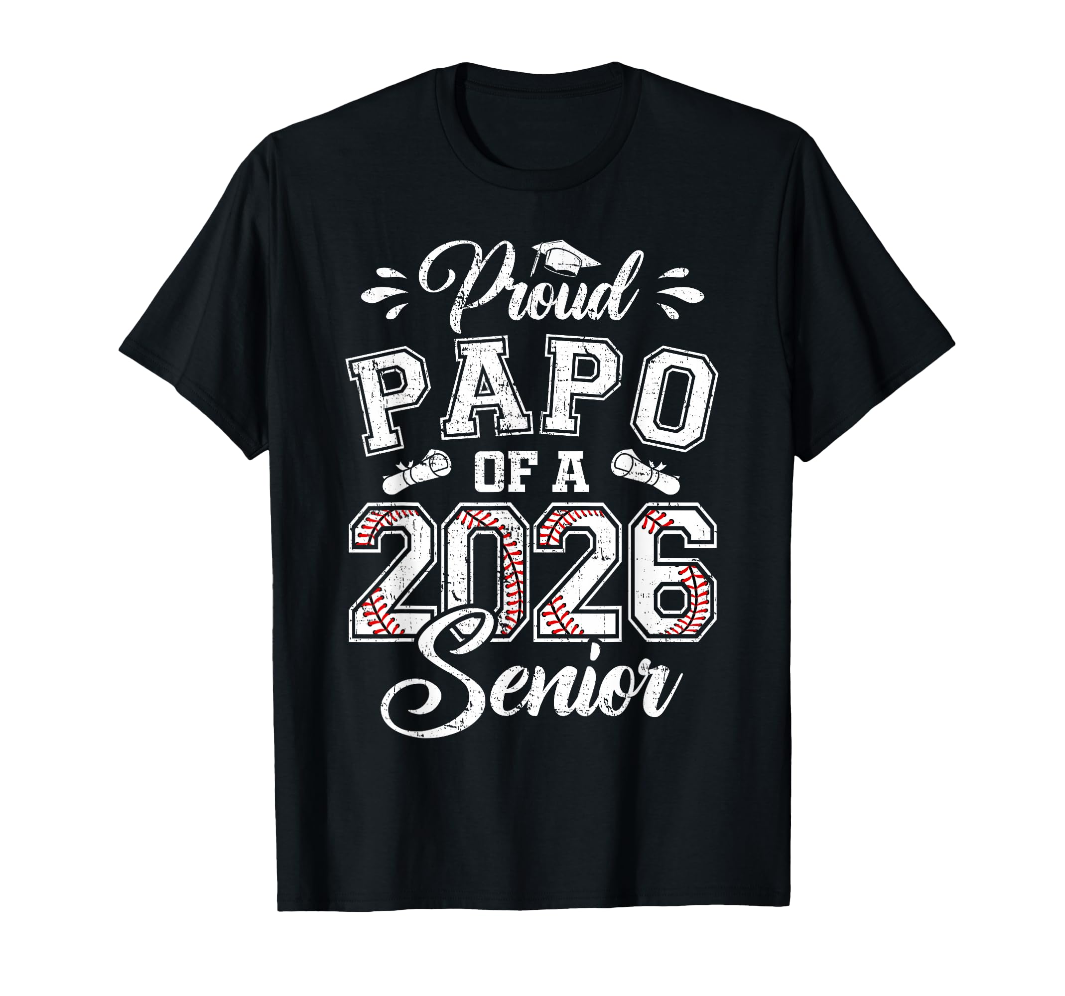 Proud Papo 2026 Senior Baseball T-Shirt - Unique Graphic for Adults - T-Shirt, Sweatshirt, Hoodie