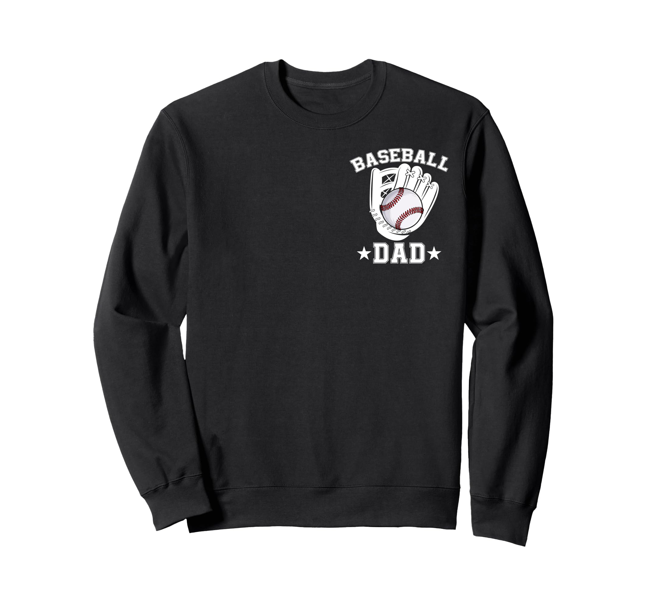 Baseball Dad Daddy Father Happy Sweatshirt - Custom Art Print Unisex - T-Shirt, Sweatshirt, Hoodie