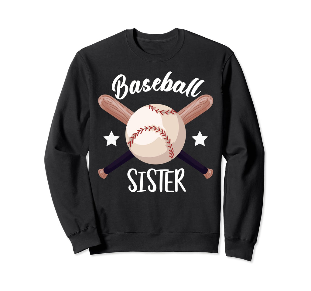 Baseball Sister Batter Sport Sweatshirt - Graphic Print for Adults - T-Shirt, Sweatshirt, Hoodie