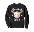 Baseball Sister Batter Sport Sweatshirt - Graphic Print for Adults - T-Shirt, Sweatshirt, Hoodie