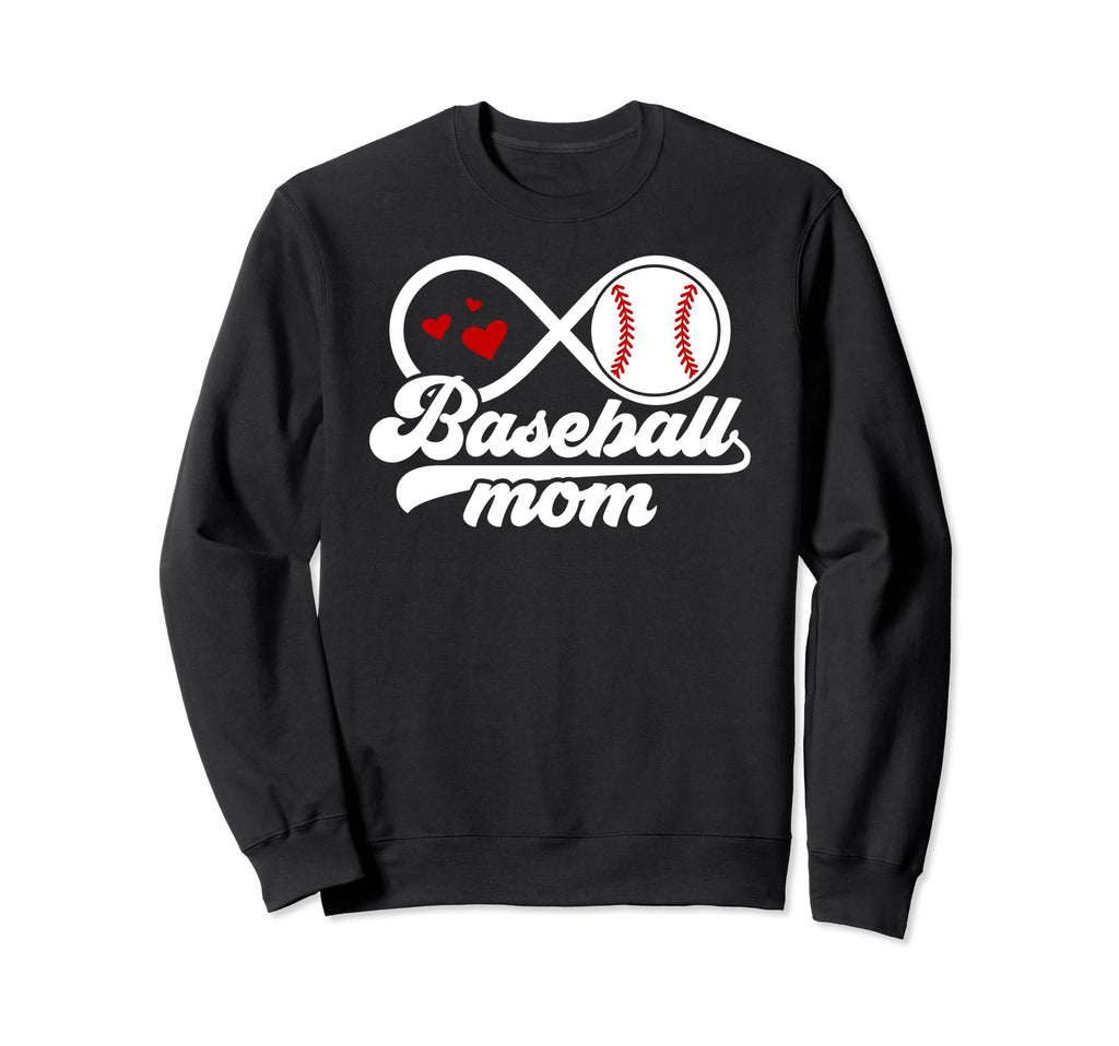 Baseball Mom Proud Mother Sweatshirt - Casual Everyday Wear Men Women - T-Shirt, Sweatshirt, Hoodie