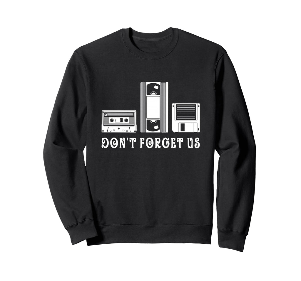 Cassette Tape Floppy Disc Sweatshirt - Custom Art Print Men Women - T-Shirt, Sweatshirt, Hoodie