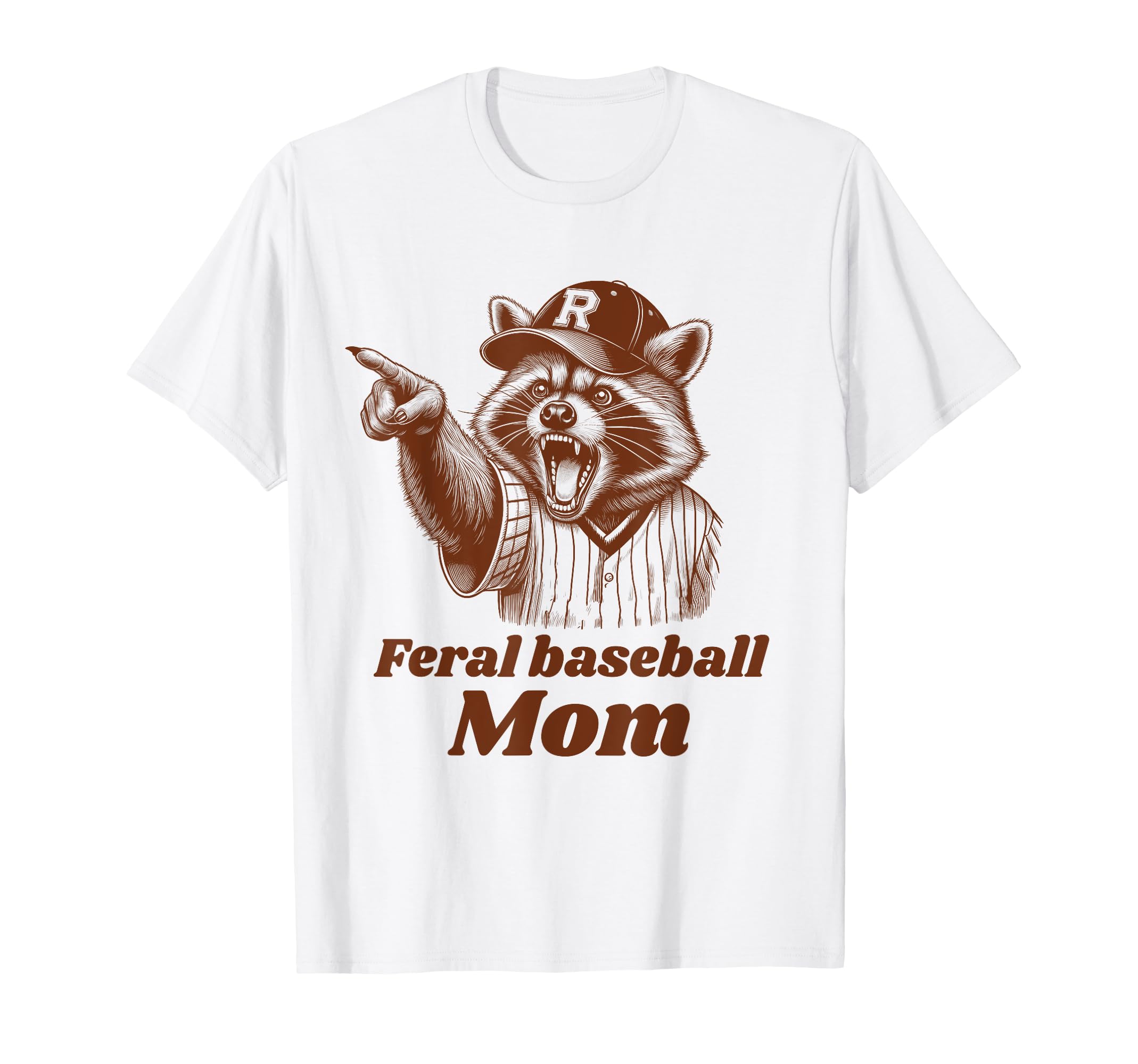 Baseball Mom Racoon Loud Proud Game T-Shirt - Aesthetic Graphic Men Women - T-Shirt, Sweatshirt, Hoodie