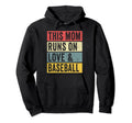 This Mom Runs Love And Baseball Player Hoodie - Minimalist Print Men Women - T-Shirt, Sweatshirt, Hoodie