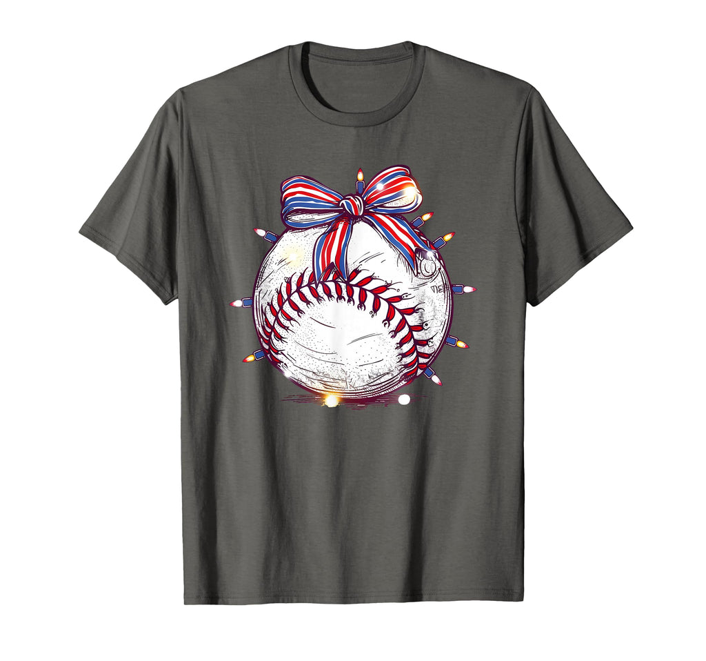 Baseball Coquette Bow Baseball Players T-Shirt - Trendy Graphic Unisex - T-Shirt, Sweatshirt, Hoodie