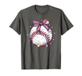 Baseball Coquette Bow Baseball Players T-Shirt - Trendy Graphic Unisex - T-Shirt, Sweatshirt, Hoodie