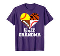 Ball Grandma Funny Football Baseball T-Shirt - Graphic Print for Adults - T-Shirt, Sweatshirt, Hoodie