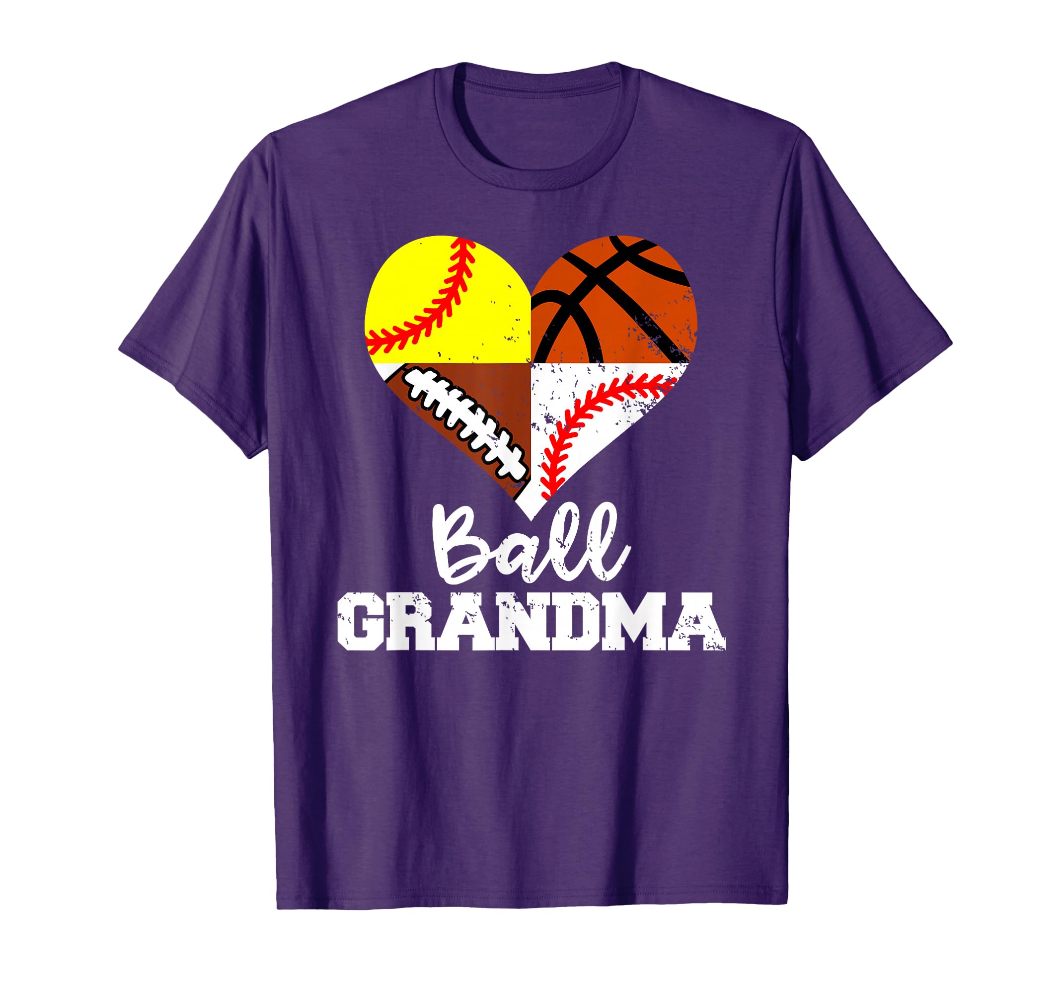 Ball Grandma Funny Football Baseball T-Shirt - Graphic Print for Adults - T-Shirt, Sweatshirt, Hoodie