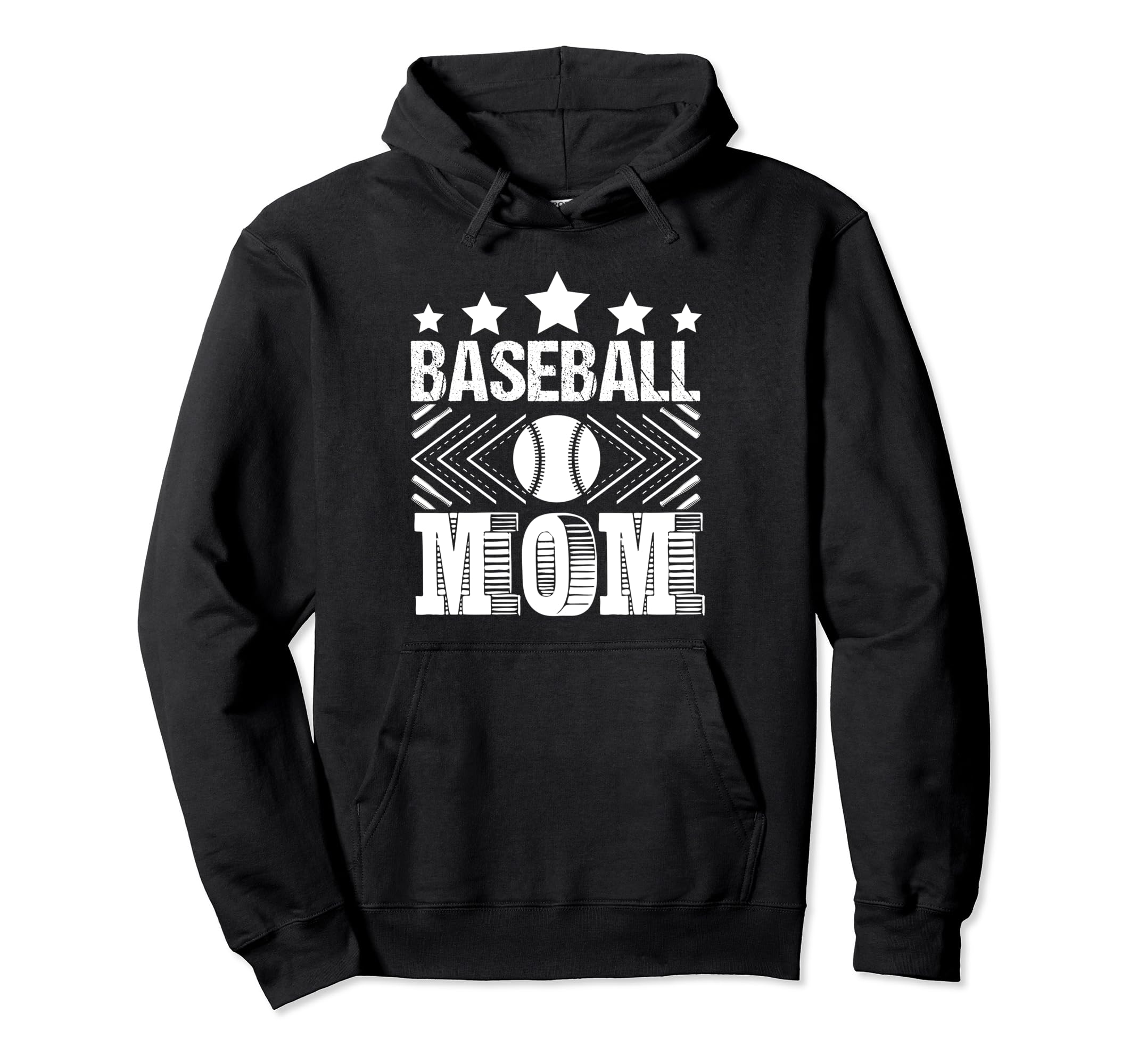 Baseball Mom Funny Baseball Lover Mom Hoodie - Minimalist Print for Adults - T-Shirt, Sweatshirt, Hoodie