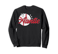 Auntie Baseball Player Aunt Baseball Sweatshirt - Aesthetic Graphic Unisex - T-Shirt, Sweatshirt, Hoodie