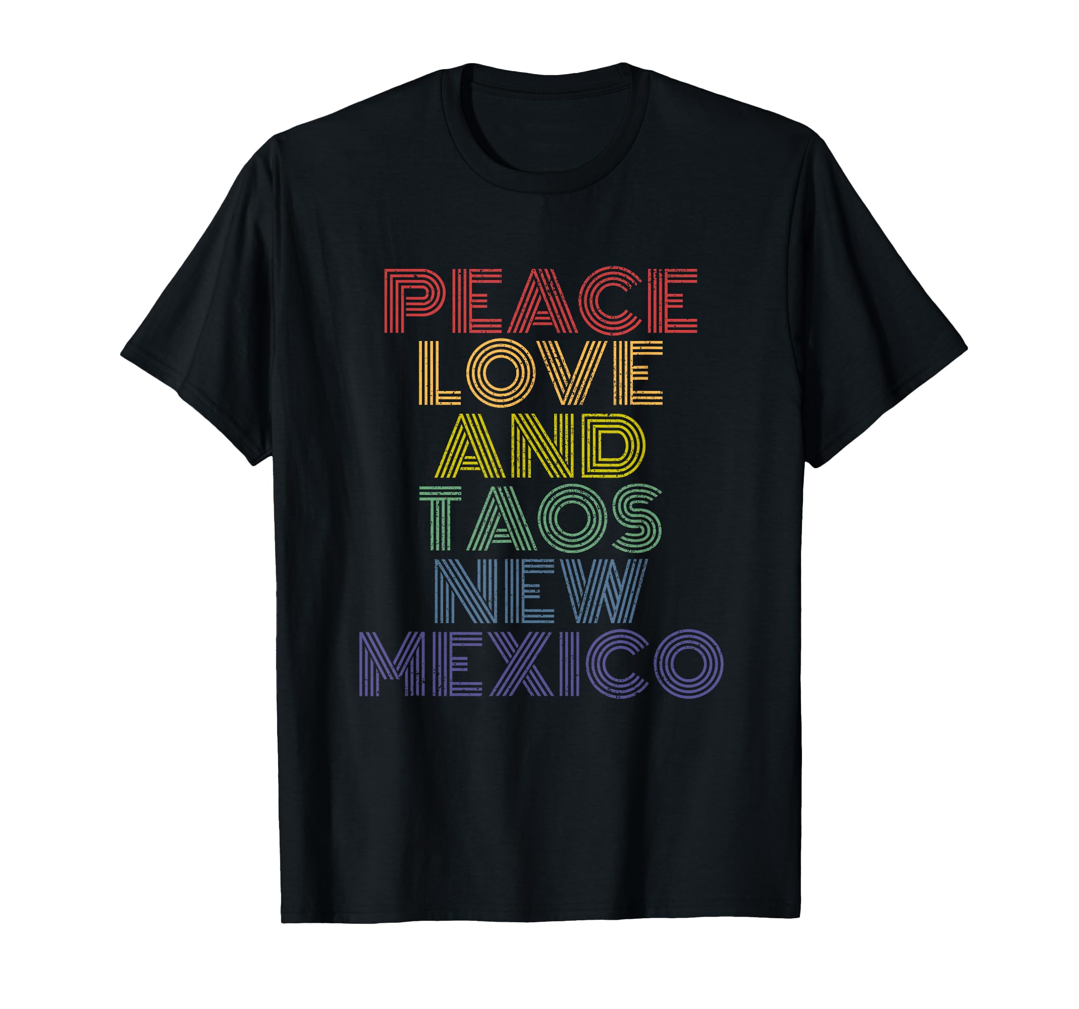 Taos New Mexico Peace Love T-Shirt - Graphic Print Men Women - T-Shirt, Sweatshirt, Hoodie