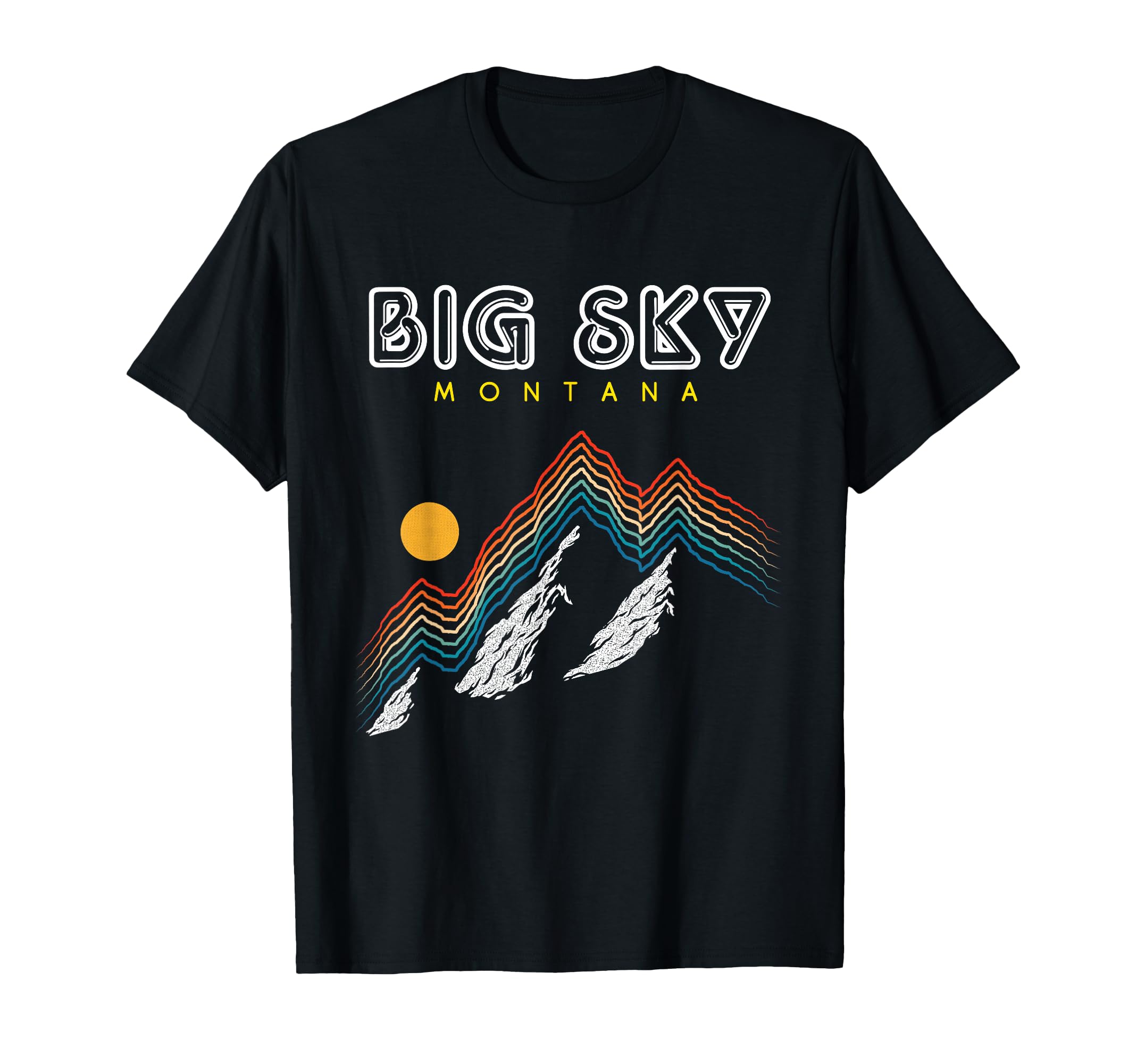 Big Sky Montana Usa Ski Resort 1980S T-Shirt - Minimalist Print for Adults - T-Shirt, Sweatshirt, Hoodie