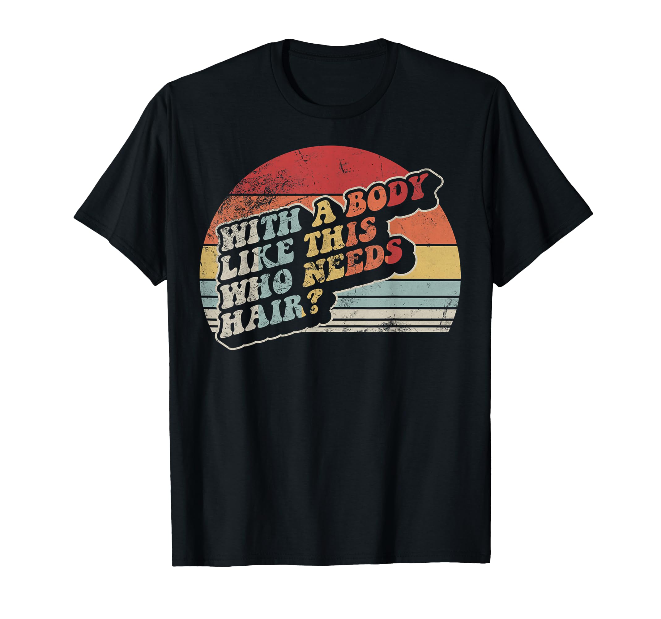 Funny Bald 70S Sunset T-Shirt - Graphic Print Unisex - T-Shirt, Sweatshirt, Hoodie