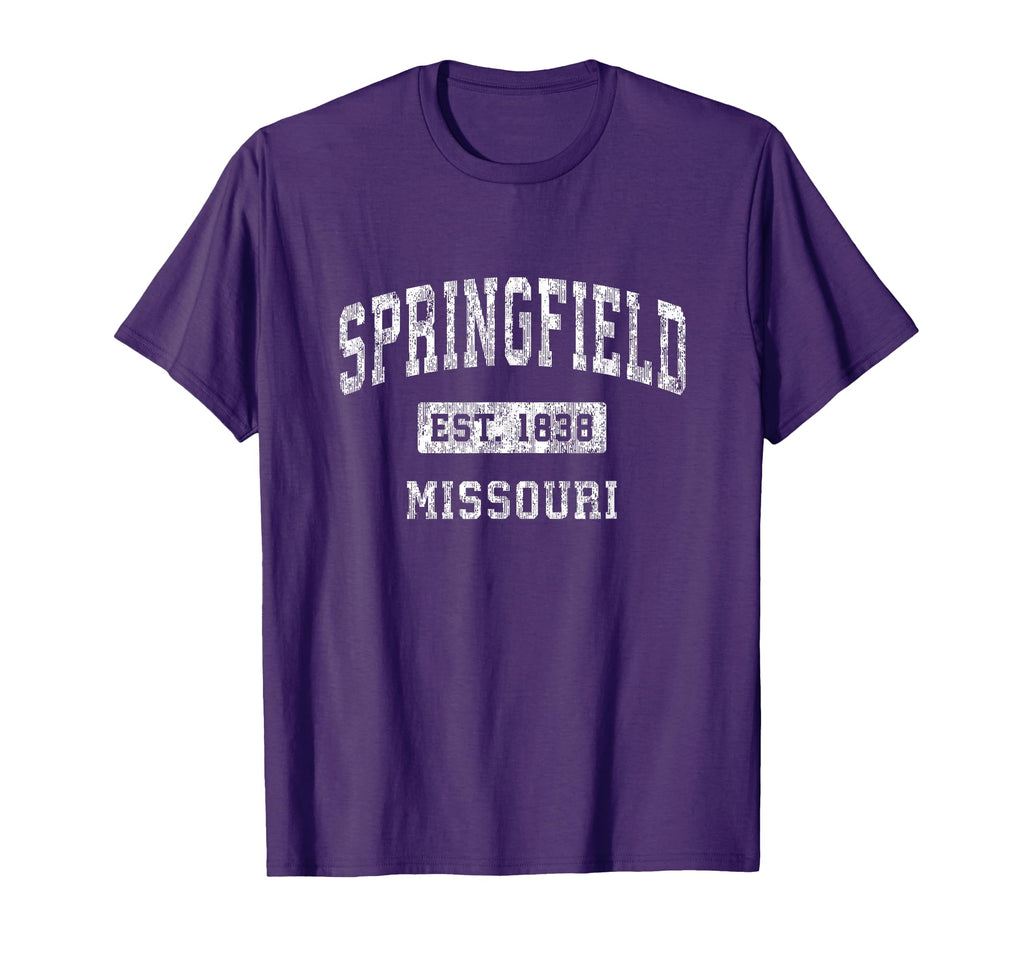 Springfield Missouri Mo Established T-Shirt - Graphic Print Men Women - T-Shirt, Sweatshirt, Hoodie
