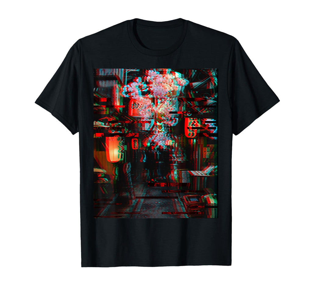 Vaporwave Glitch Aesthetic Japan Tokio T-Shirt - Graphic Print Men Women - T-Shirt, Sweatshirt, Hoodie