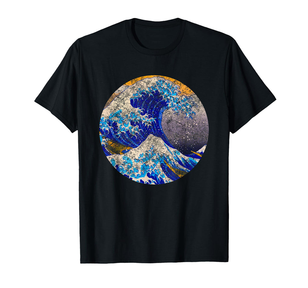 Big Blue Wave Great Wave Off Kanagawa T-Shirt - Minimalist Print Unisex - T-Shirt, Sweatshirt, Hoodie