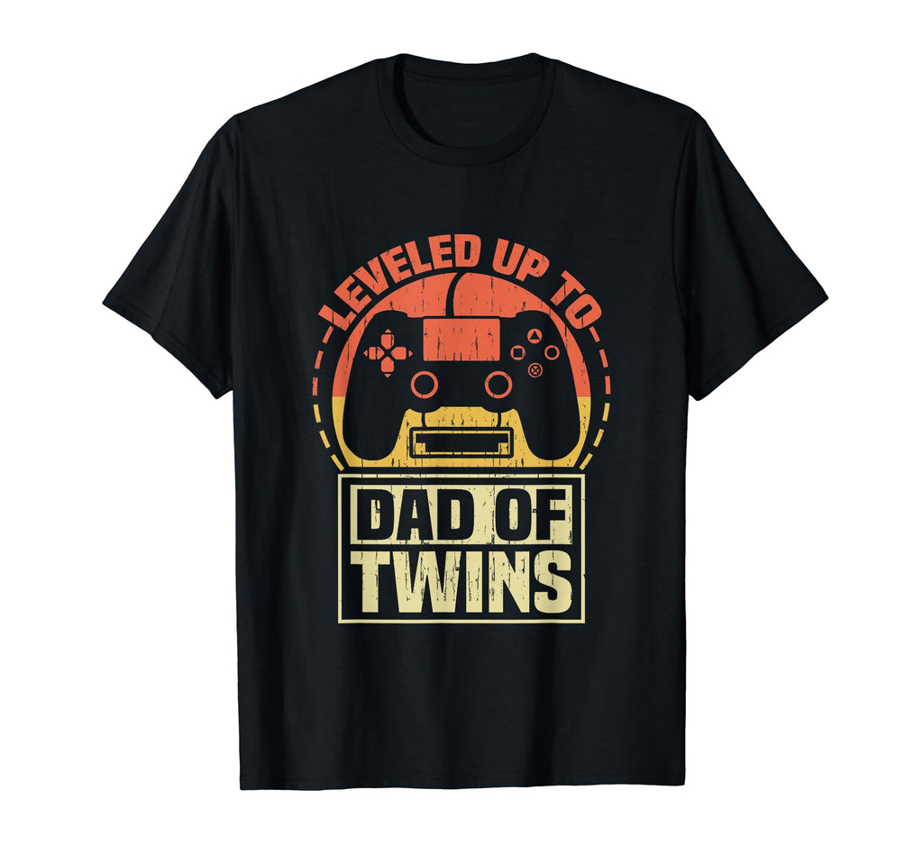 Gamer Dad Fathers Day Leveled Up To Dad T-Shirt - Graphic Print for Adults - T-Shirt, Sweatshirt, Hoodie