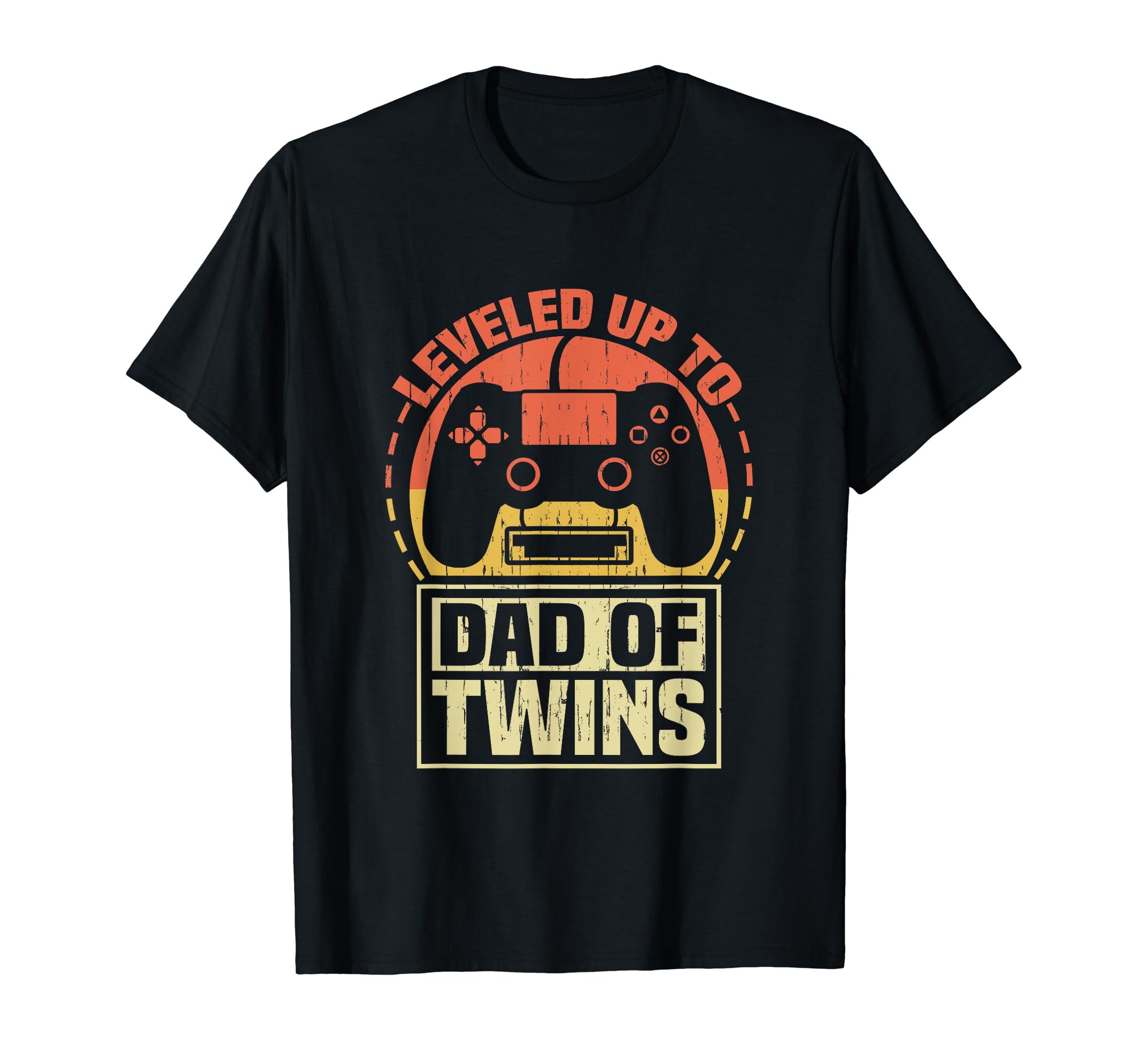 Gamer Dad Fathers Day Leveled Up To Dad T-Shirt - Graphic Print for Adults - T-Shirt, Sweatshirt, Hoodie