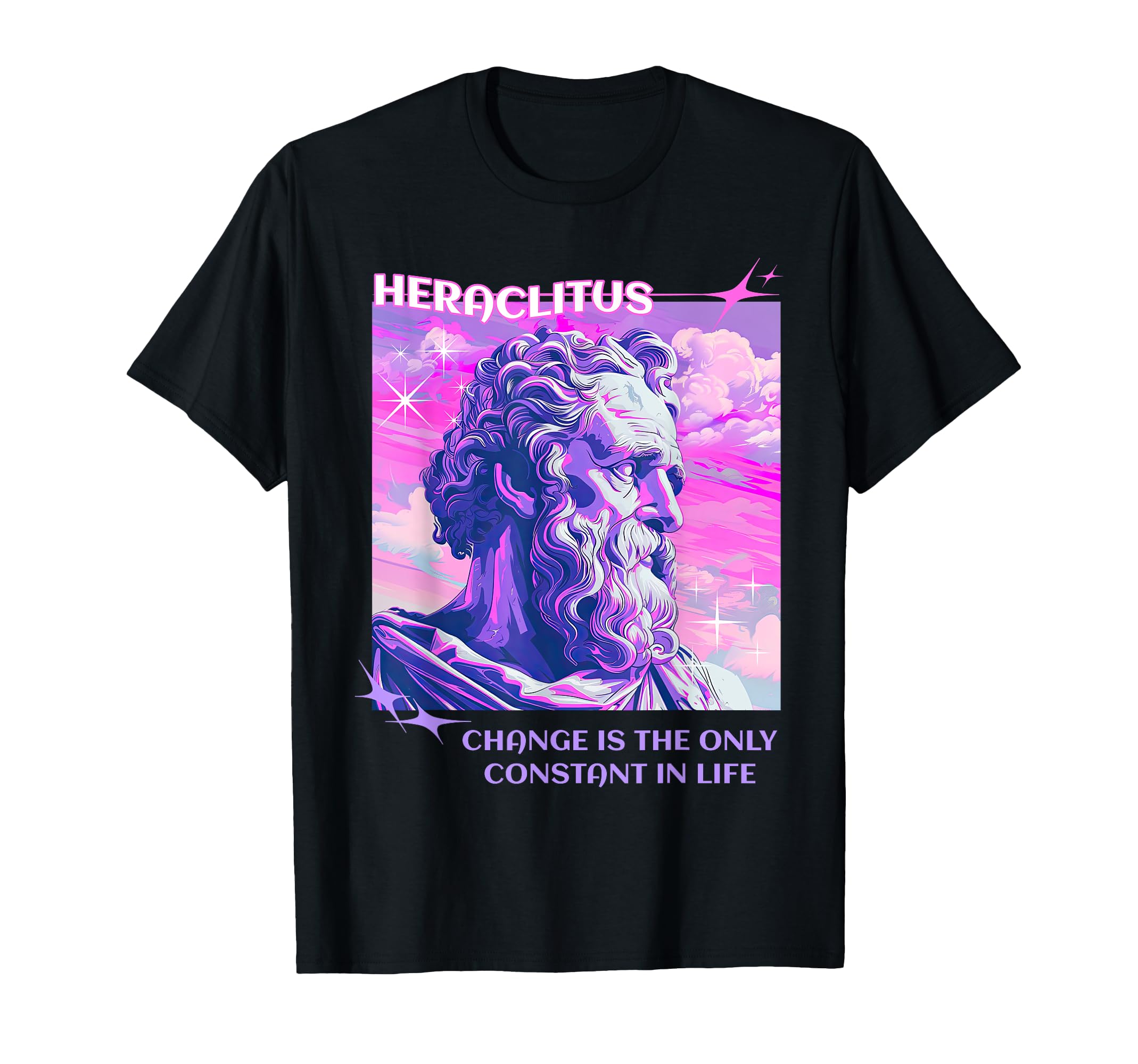 Stoic Philosopher Heraclitus Y2K T-Shirt - Minimalist Print Unisex - T-Shirt, Sweatshirt, Hoodie