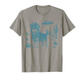 Siberian Husky Cowboy Ufo Western Country T-Shirt - Novelty Apparel Unisex - T-Shirt, Sweatshirt, Hoodie