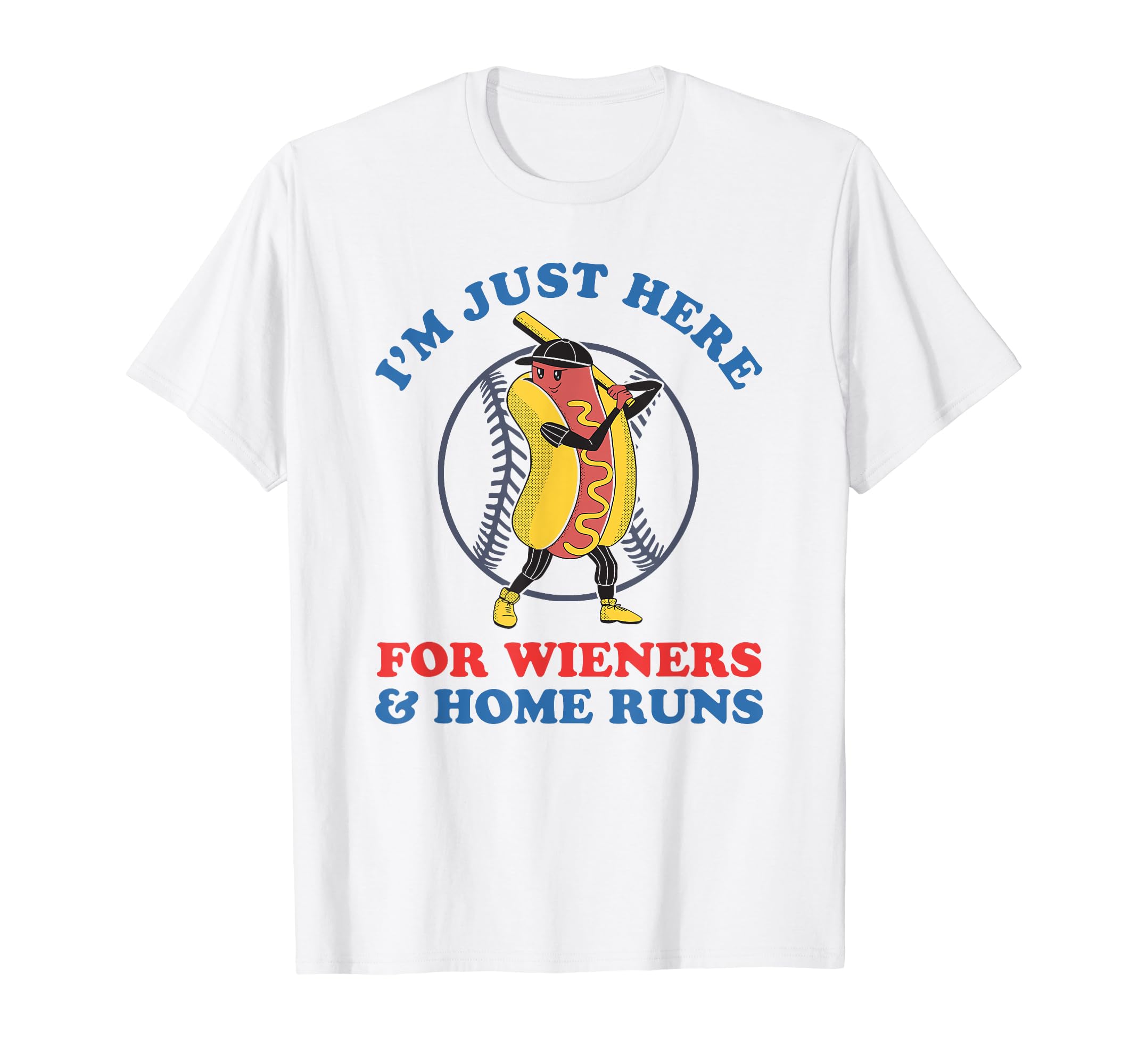 Funny Baseball Funny Wieners Home Runs T-Shirt - Minimalist Print Men Women - T-Shirt, Sweatshirt, Hoodie