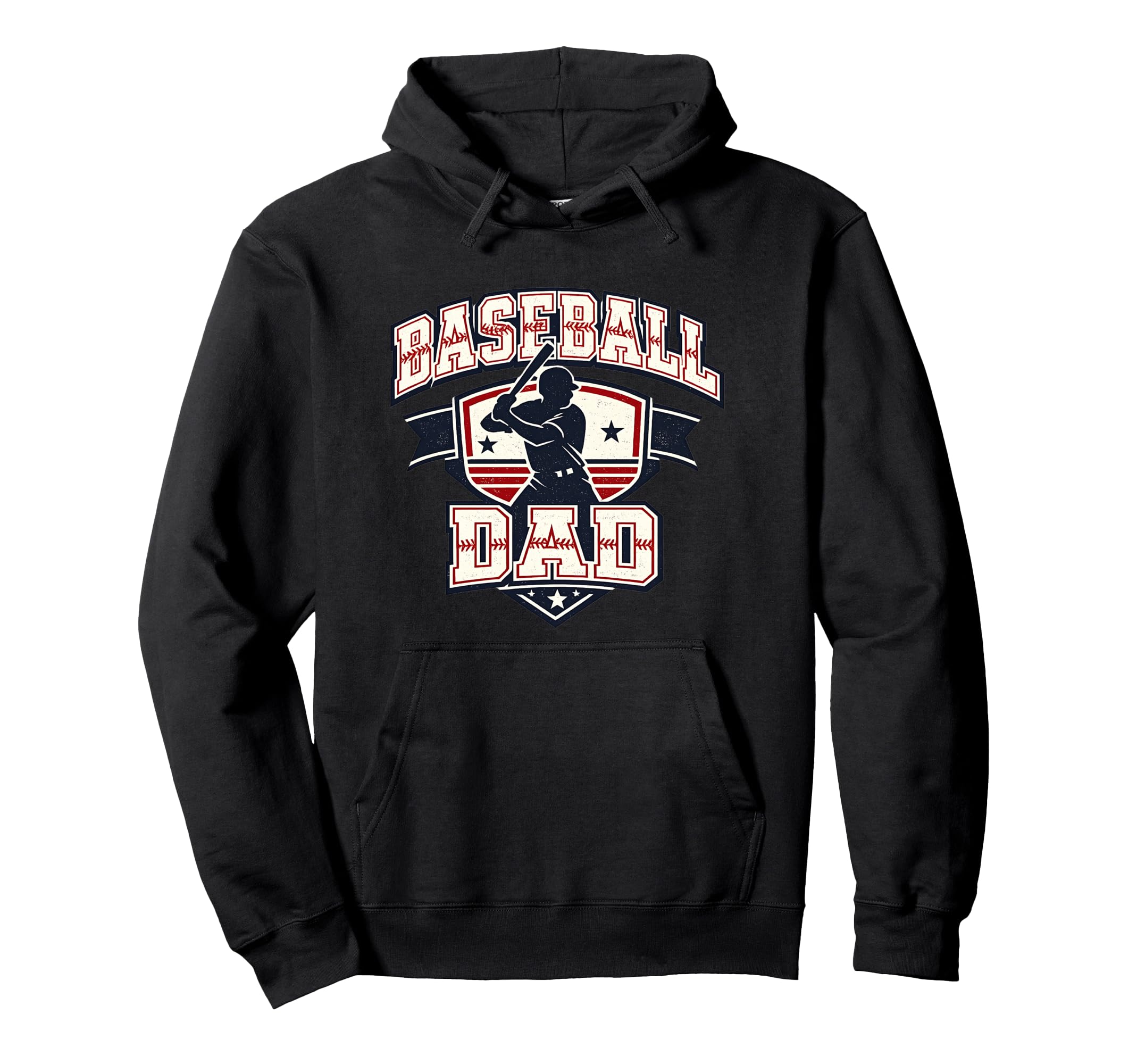 Baseball Dad Lettering Sports Baseball Hoodie - Minimalist Print Unisex - T-Shirt, Sweatshirt, Hoodie
